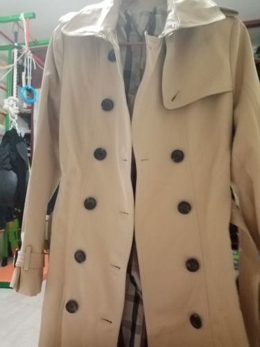 Customer photo review of Classic Womens Slim Lined Trench Coat
