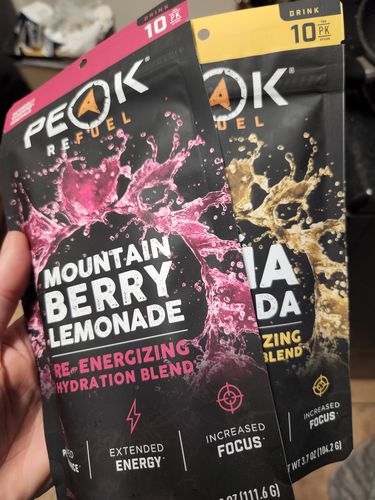 Customer photo review of Mountain Berry Lemonade Re-Energizing Hydration Sticks