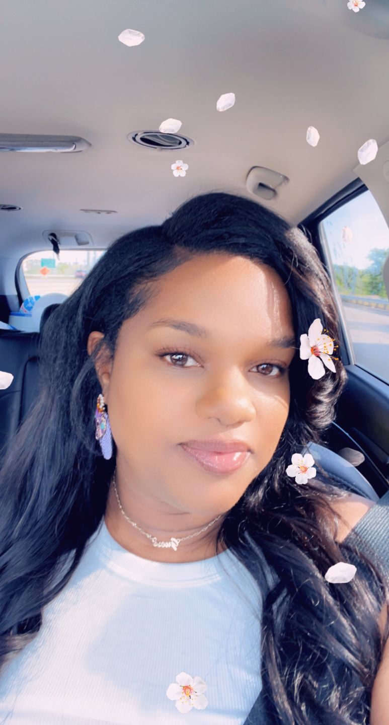 Customer photo review of Side Part Bangs Body Wave U Part/V-Part Wig AU24