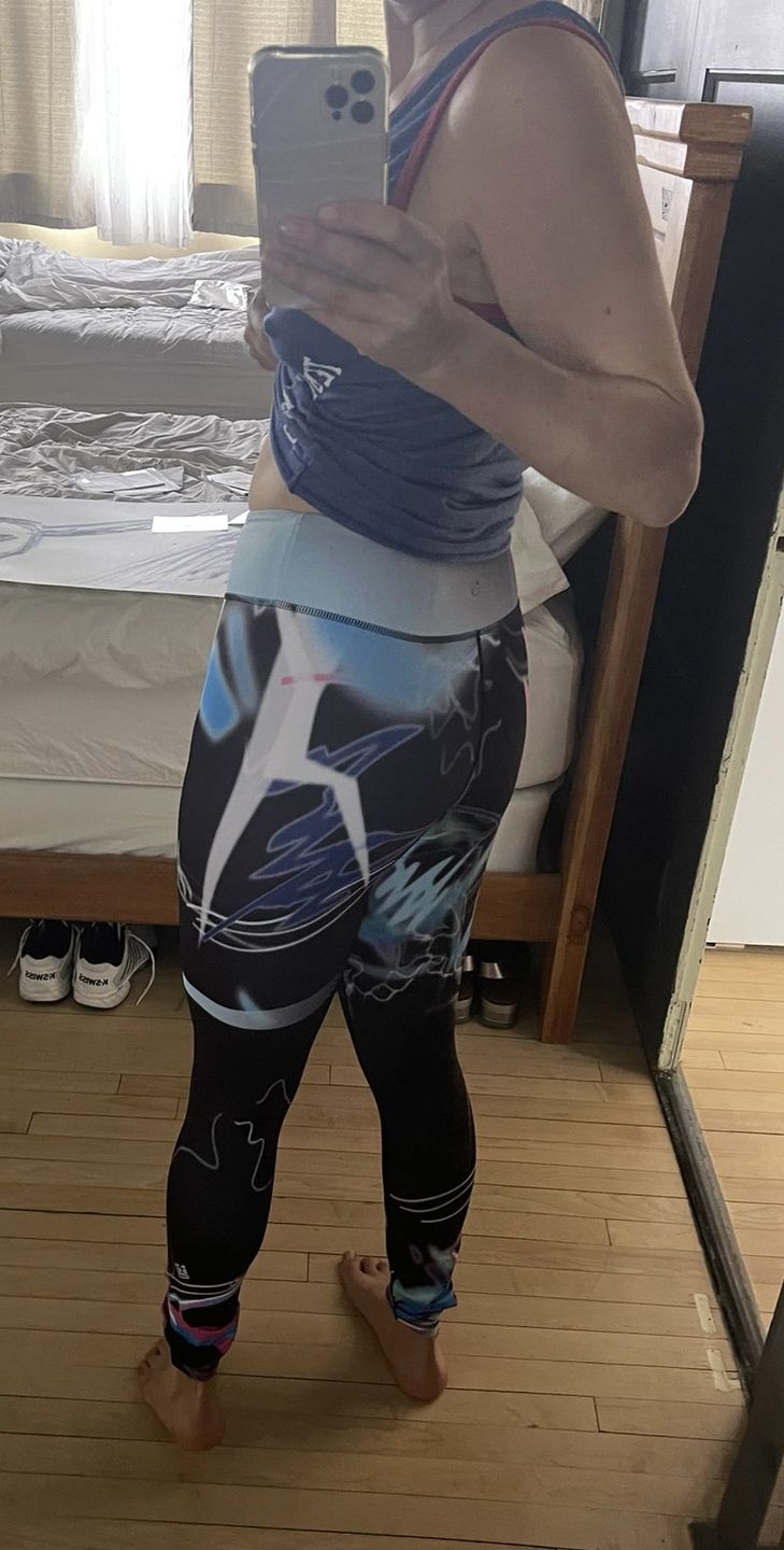 Customer photo review of Swim Leggings for Women UPF 50+| Mystica - Purple