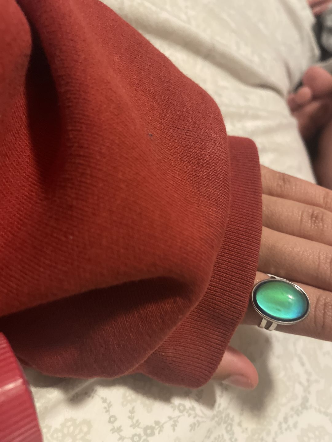 Customer photo review of Oval Mood Ring