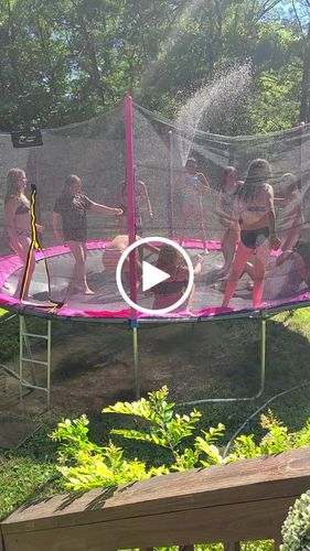 Customer video review of 1500lbs 15FT Round Trampoline for Adults&Kids