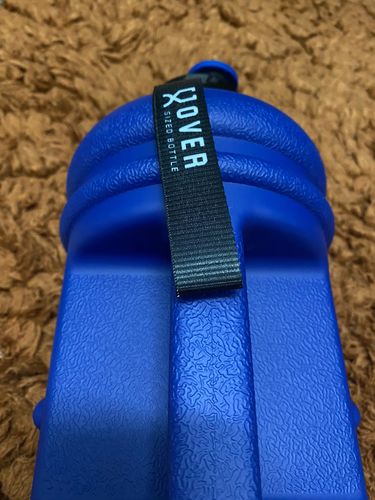 Customer photo review of [New] Navy Blue Flip Cap 2.2L Oversized Bottle (Semi Transparent)