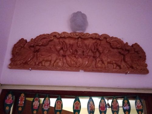 Customer photo review of Sri Gajalakshmi Wooden Wall Hanging For House Entrance / Pooja Room
