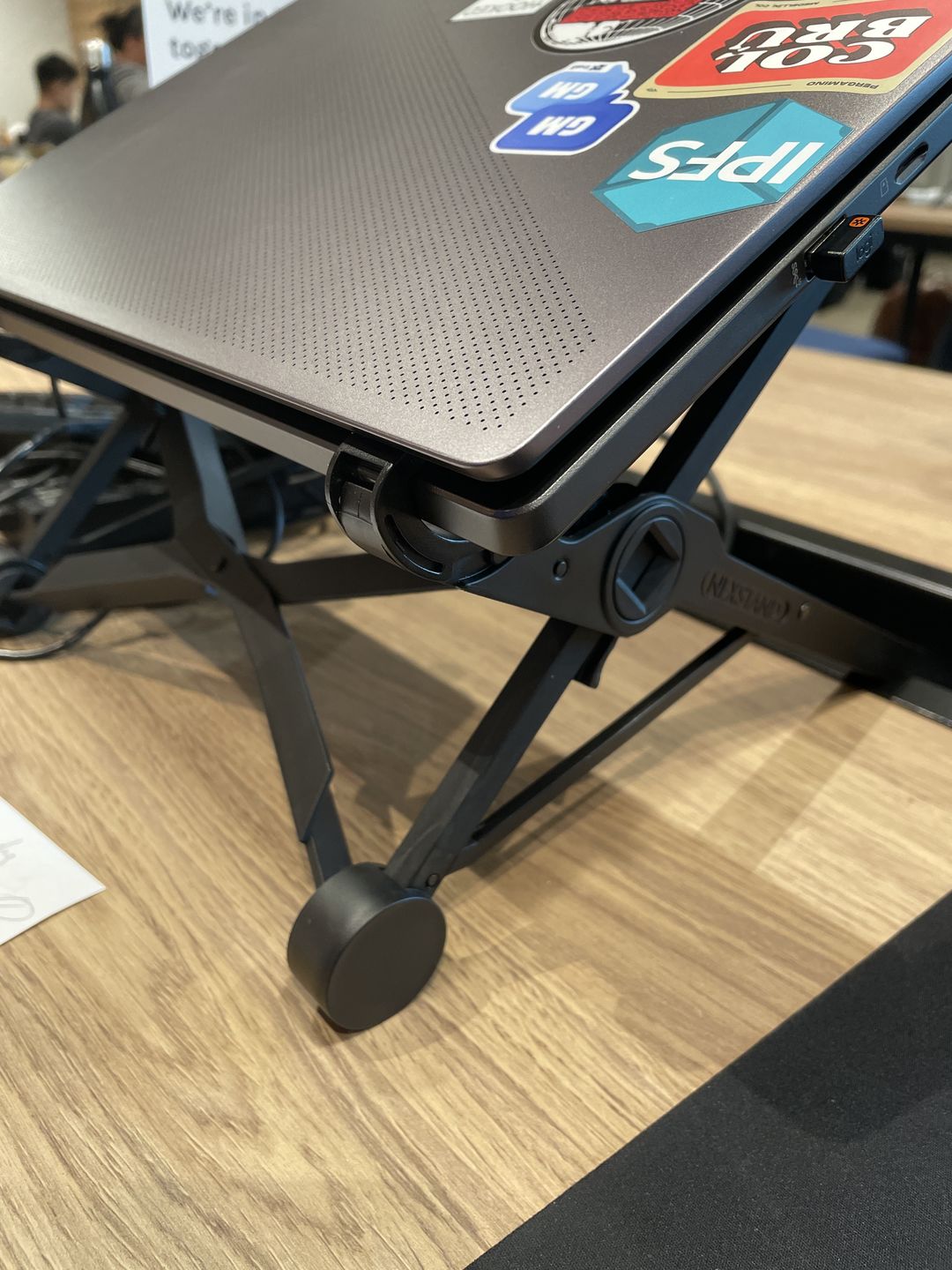 Customer photo review of Nexstand K2 Portable and Adjustable Laptop Stand