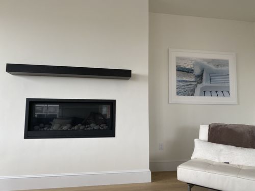 Customer photo review of Custom Metal Shelves: Non-Combustible, 25+ Finishes, Any Size