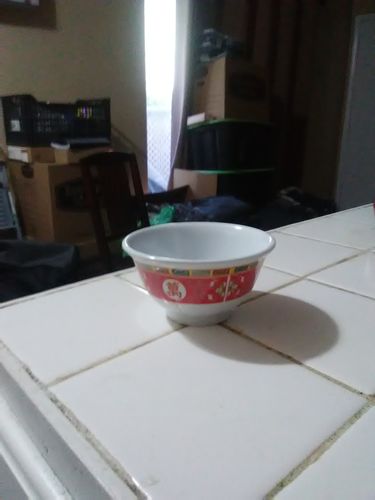Customer photo review of Longevity, Round Rice Bowl, 7 Oz., 3 5/8"Dia., Melamine, White