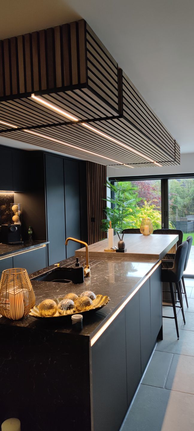 Customer photo review of SlatWall Acoustic Walnut