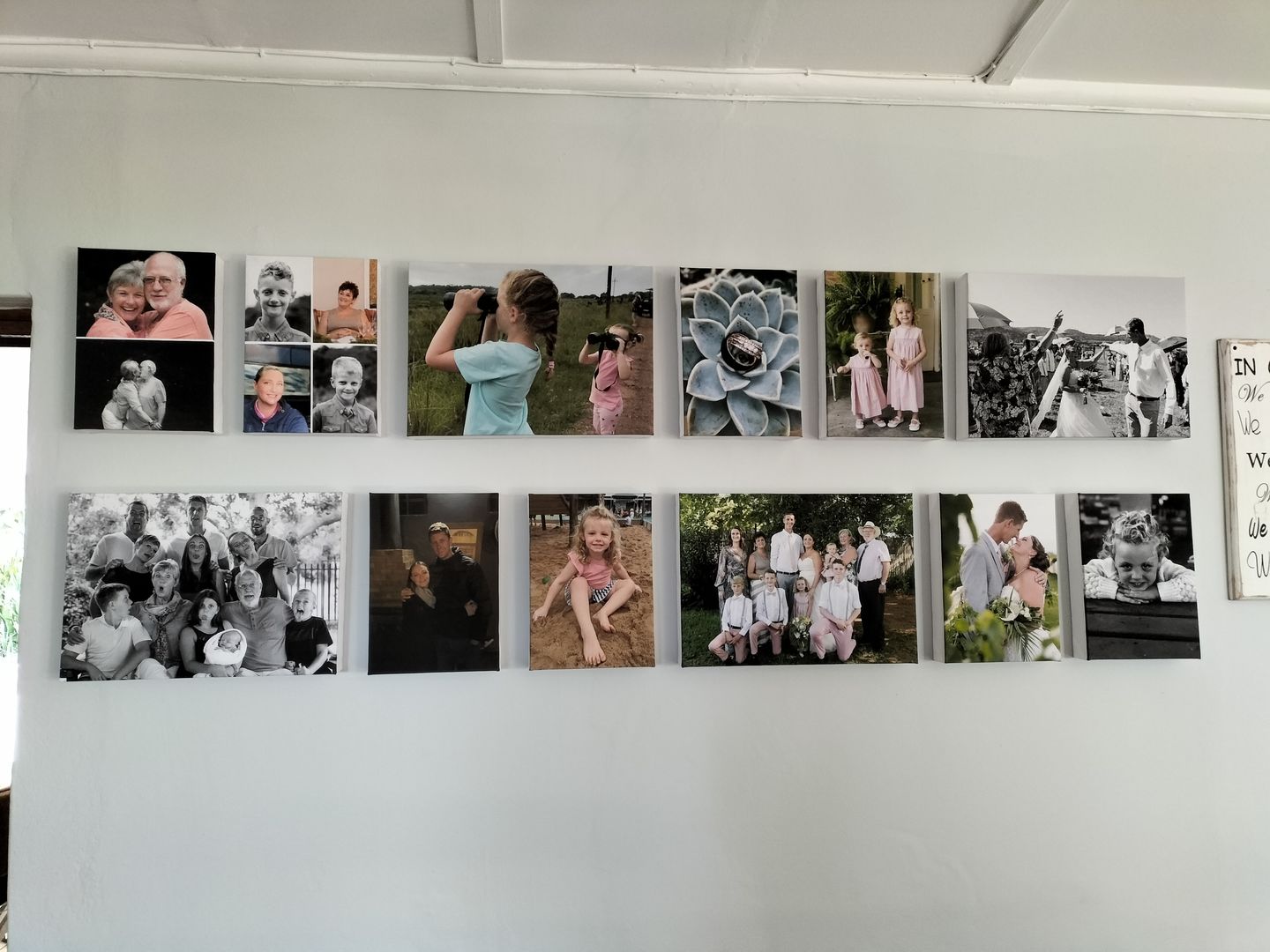 Customer photo review of 12 x A4 Canvas Combo