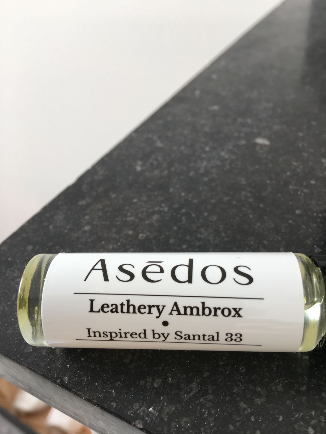 Customer photo review of LEATHERY AMBROX PERFUME OIL