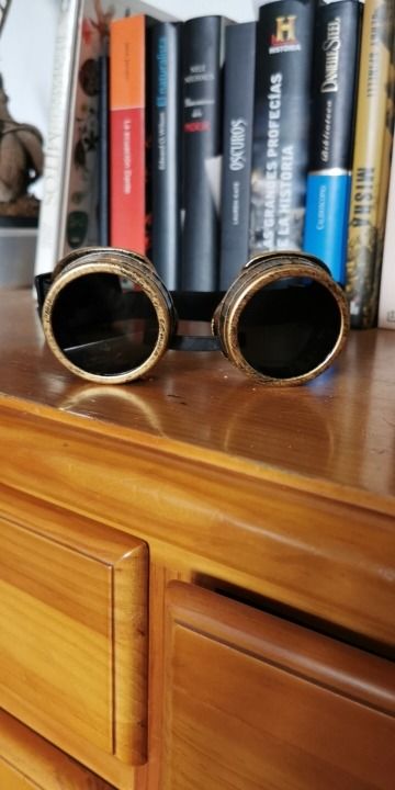 Customer photo review of Original Steampunk Goggles