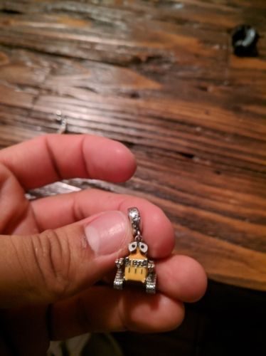Customer photo review of 925 Sterling Silver Robot Charm