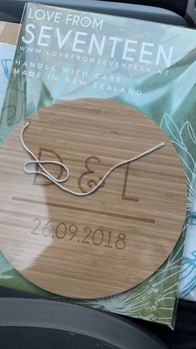 Customer photo review of Personalised Together Plaque