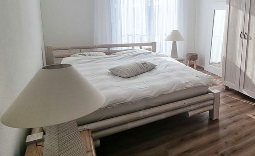 Customer photo review of Designer Bett TABANAN weiß aus Bambus