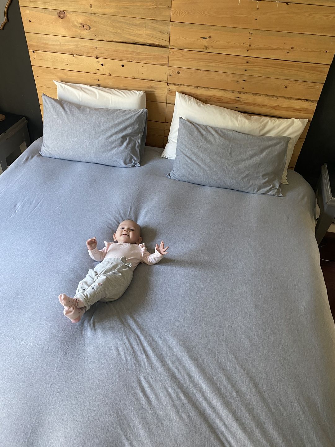 Customer photo review of Soft Grey Duvet Cover Set