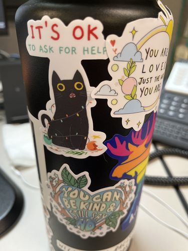 Customer photo review of It's OK To Ask For Help (Black Cat)