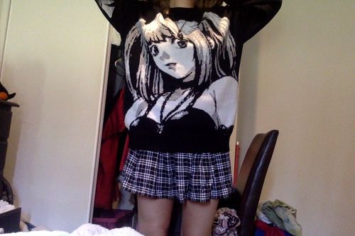 Customer photo review of Harajuku Style Death Note "Misa" Knit Sweater