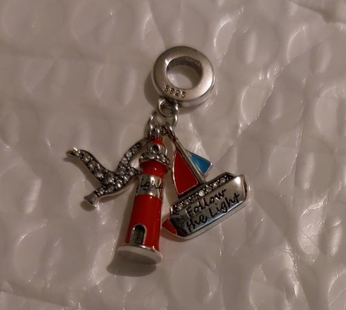 Customer photo review of 925 Sterling Silver Lighthouse Charm