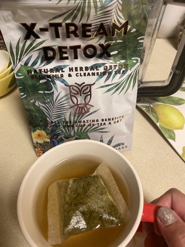 Customer photo review of ( ORIGINAL) X-TREAM DETOX TEA 1 BAG 30 DAY SUPPLY ( STRONGER VERSION ) MANGO