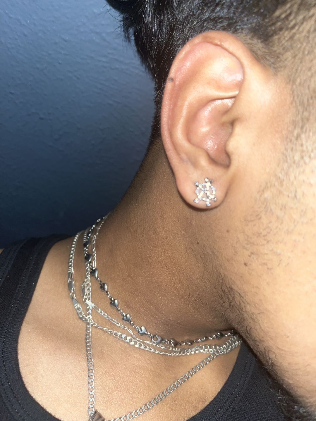 Customer photo review of ANARCHY BONE EARRING