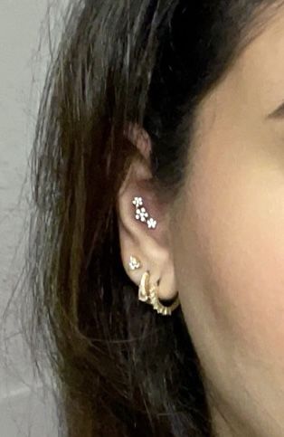 Customer photo review of Flowerish Piercing | Titan