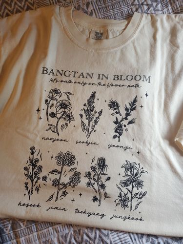 Customer photo review of BTS Bangtan in Bloom Tshirt