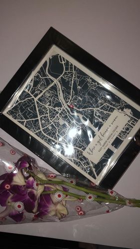 Customer photo review of Map Art - Deep Blue - The Executive