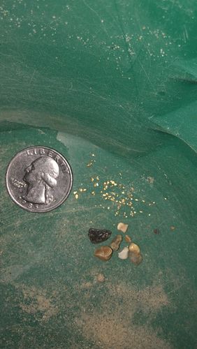 Customer photo review of Treasure Paydirt Surprise '300 GRAM GOLD HUNT' - Gold Paydirt Panning Concentrates