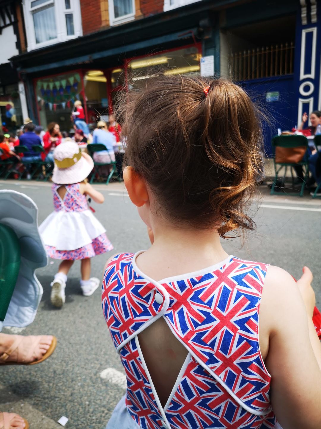 Customer photo review of Diagonal Union Jack Cotton Fabric