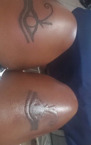 Customer photo review of Signature Tattoo Numbing Cream