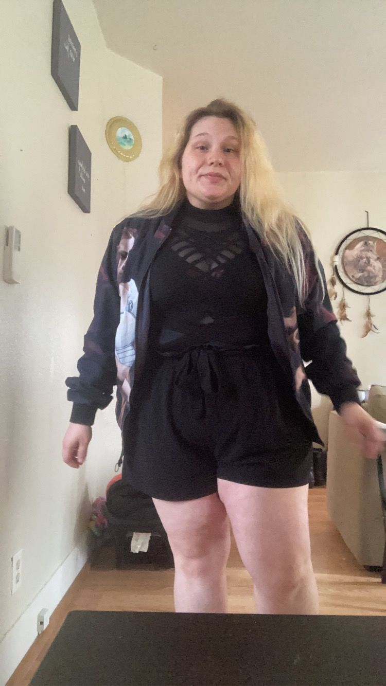 Customer photo review of Judith Beheading Holofernes Bomber Jacket