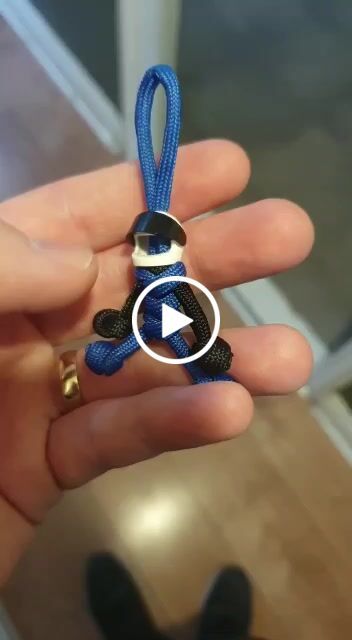 Customer video review of Blue Biker Buddy Paracord Keychain