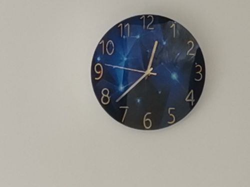 Customer photo review of Modern Visions Geometric Wall Clock