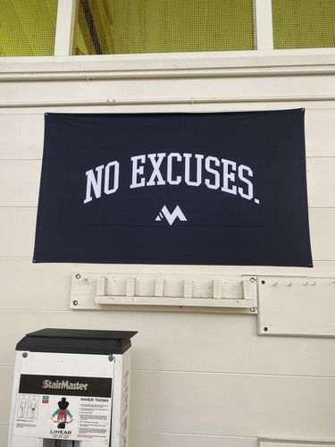 Customer photo review of NO EXCUSES FLAG