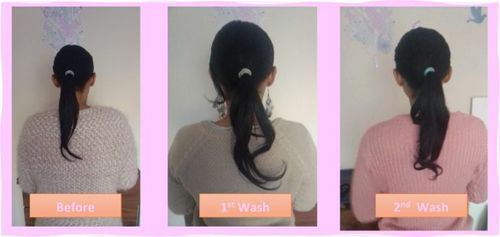 Customer photo review of Micellar Sulfate-Free Shampoo & Conditioner Combo