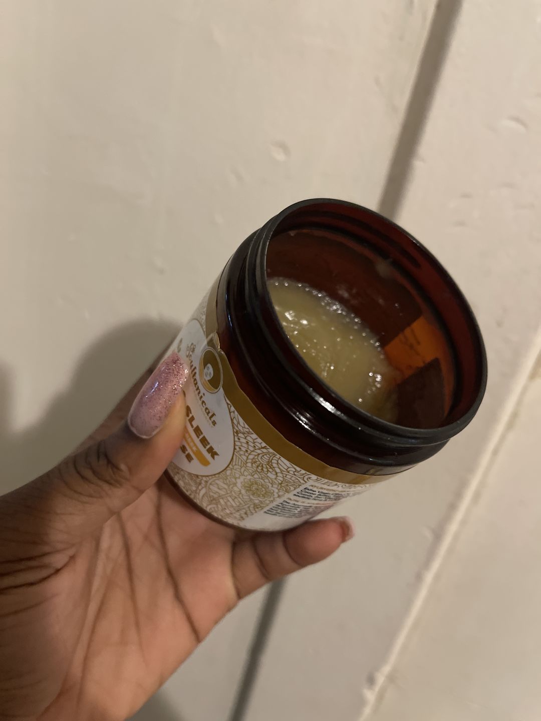 Customer photo review of Glide & Sleek, Ayurvedic Fenugreek Hair Grease