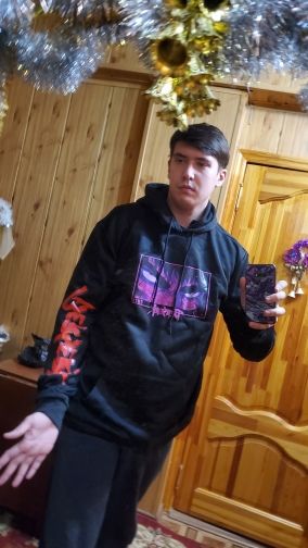 Customer photo review of DEATH STARE HOODIE