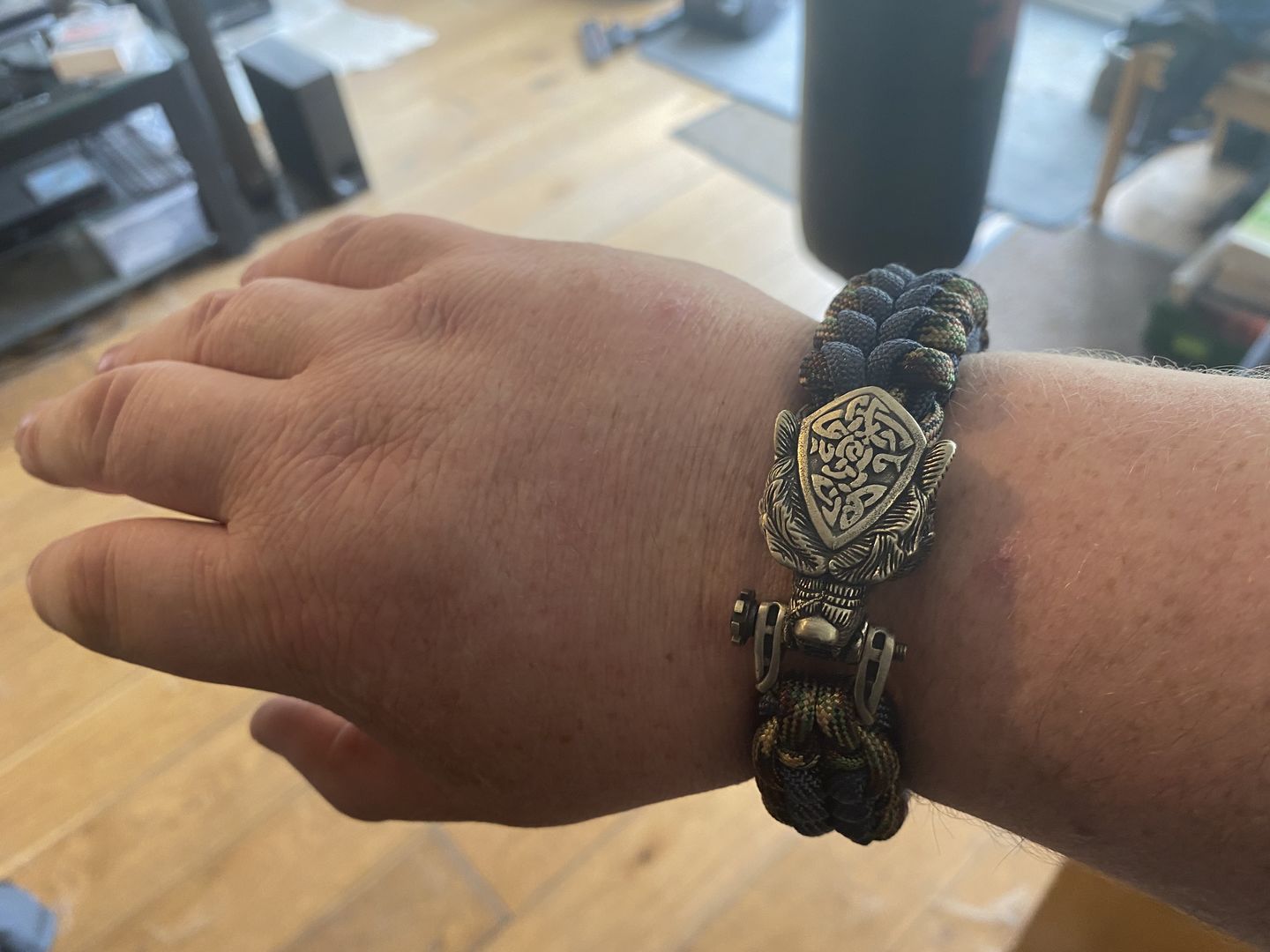 Customer photo review of Vikings Bear Paracord Bracelet