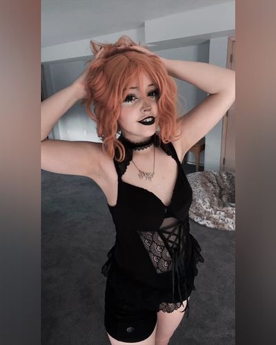 Customer photo review of Sienna Dark Lace-up Bodysuit Top