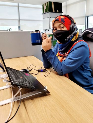 Customer photo review of King's Cup Navy/Red 290ml (10oz) 2-Pack Bundle