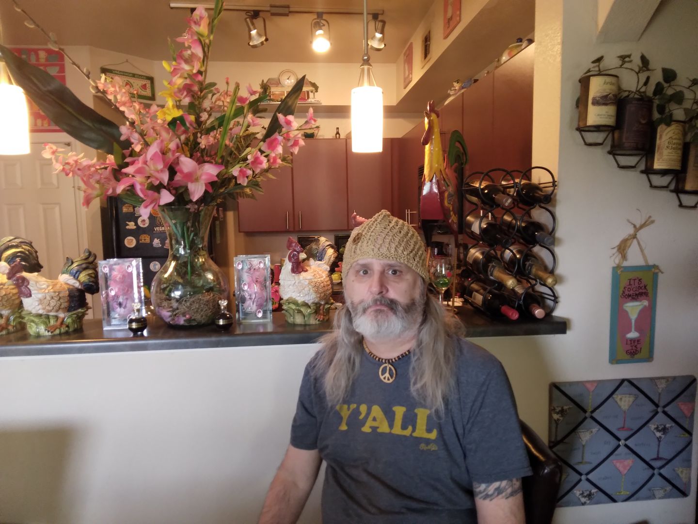 Customer photo review of Honeycomb Peace Hemp Hat