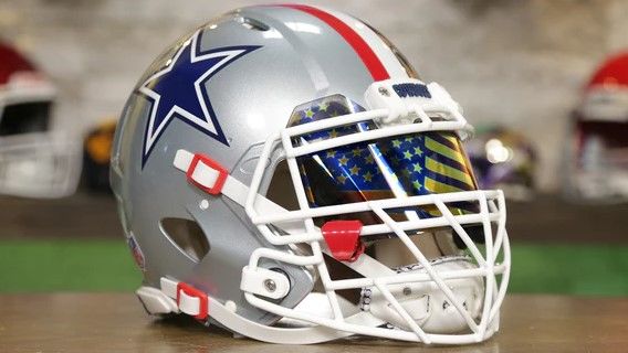 Customer photo review of Dallas Cowboys 1976 Riddell Throwback Replica Football Helmet
