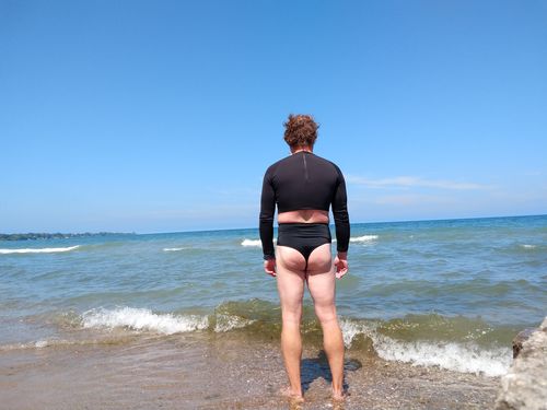 Customer photo review of 'Thrive' High Rise Cheeky Bikini Bottoms