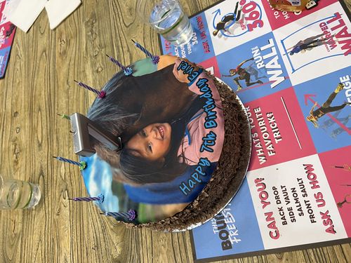 Customer photo review of 25 cm Round Custom Edible Icing Image