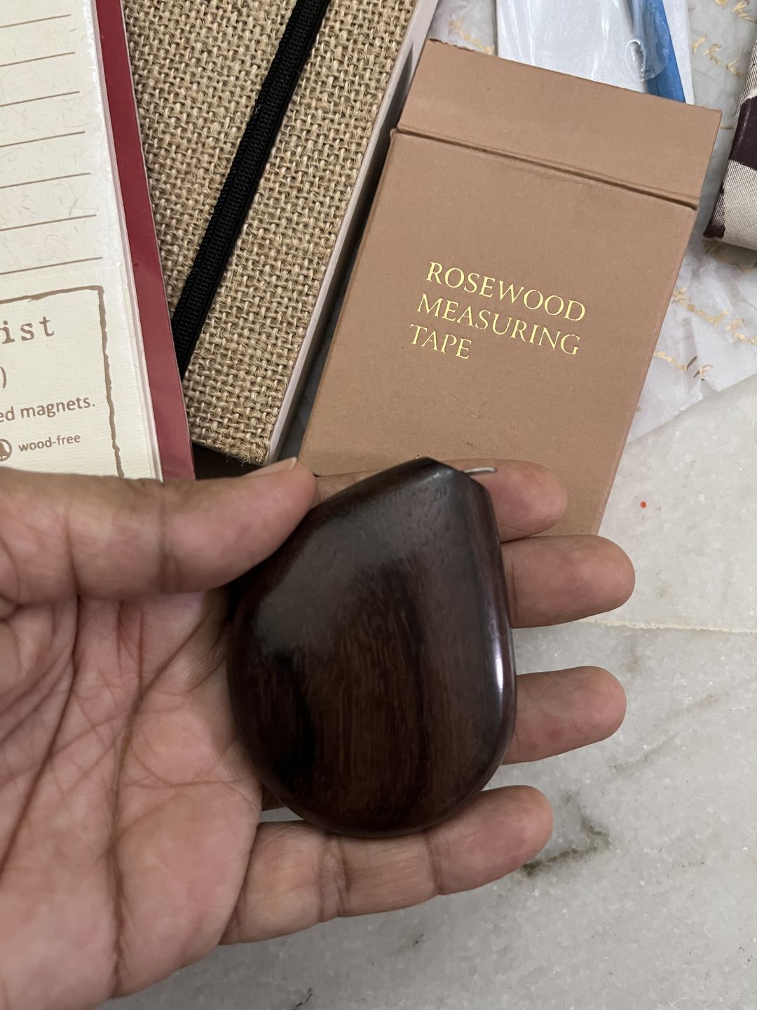Customer photo review of Measuring Tape - Rose Wood