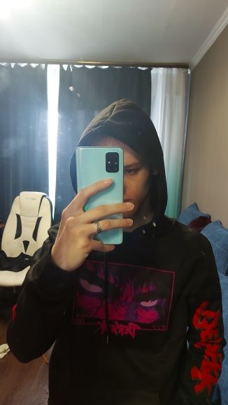 Customer photo review of DEATH STARE HOODIE