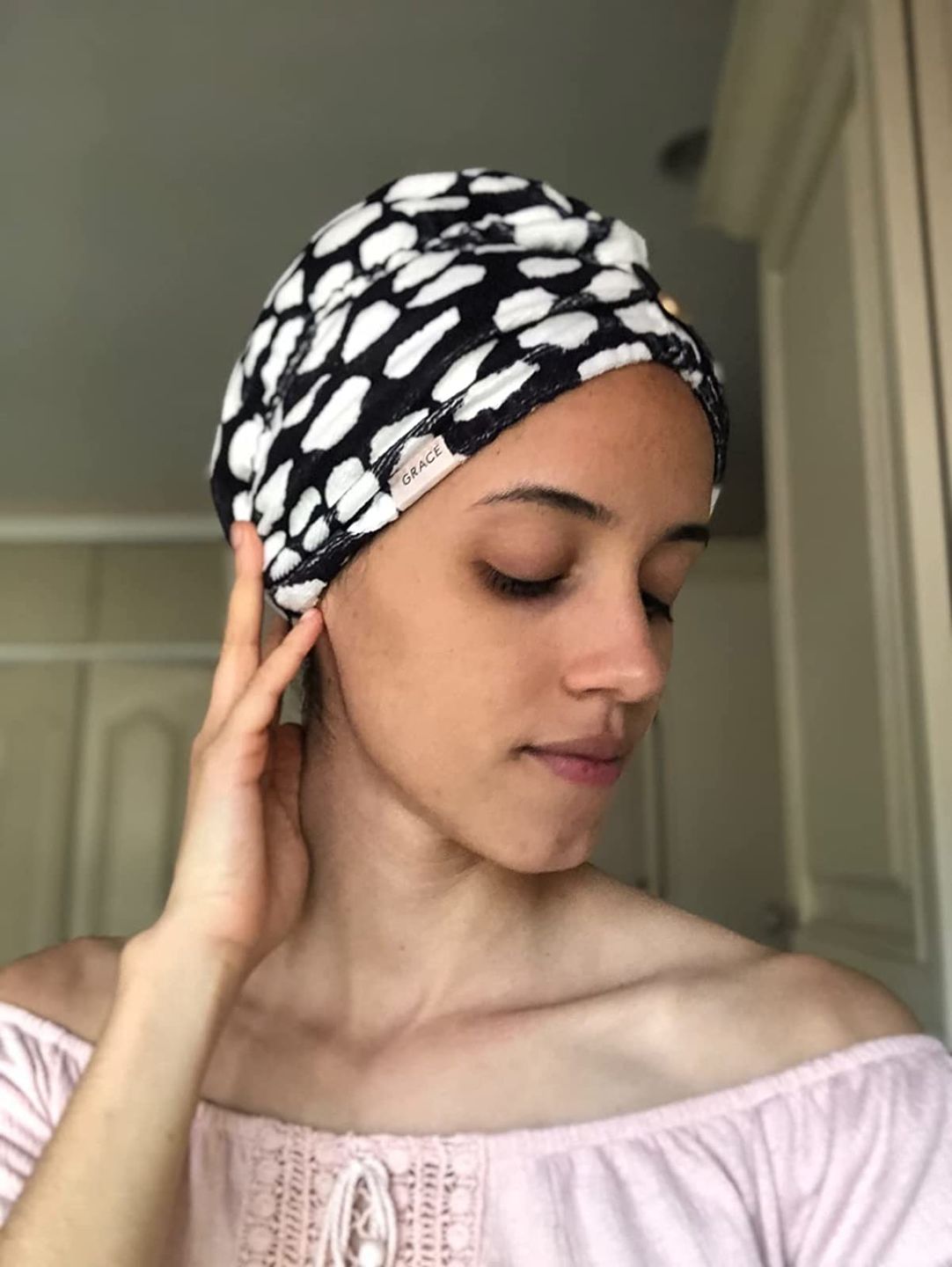 Customer photo review of Casablanca Hair Towel