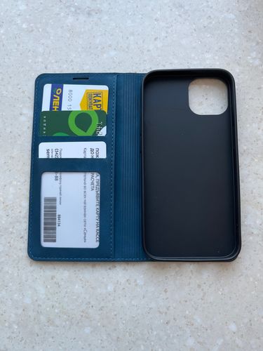 Customer photo review of iPhone Card Flip Case™️ Wildleder Premium Schutzhülle