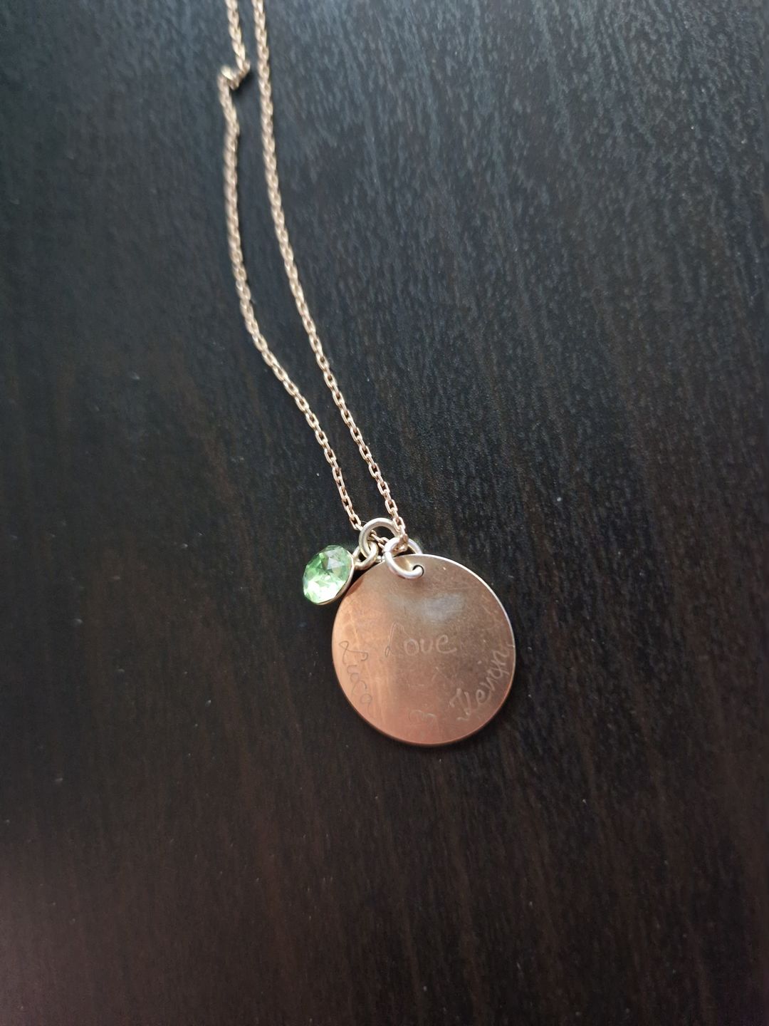 Customer photo review of Halskette mit Geburtsstein