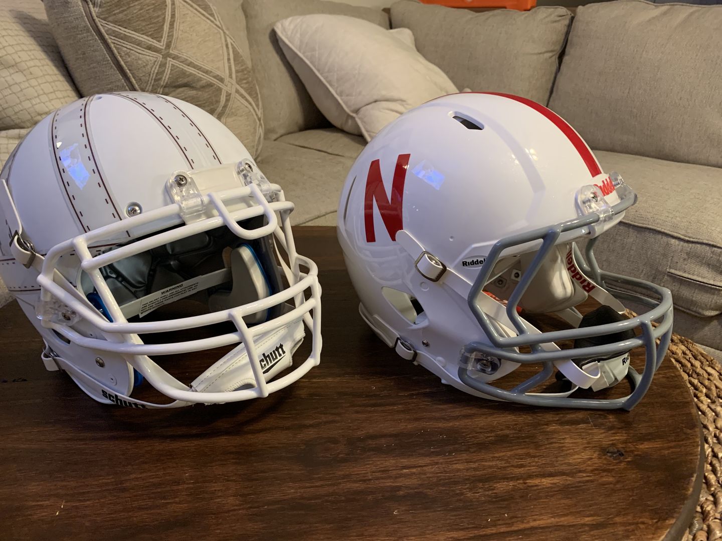 Customer photo review of Nebraska Cornhuskers Riddell Speed Authentic Football Helmet